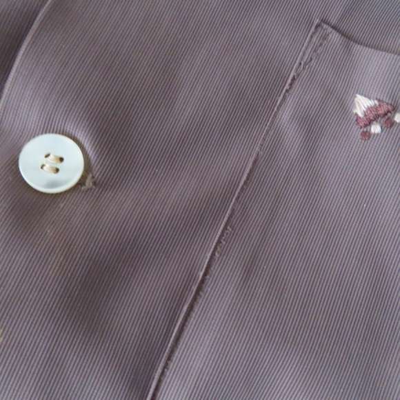 vintage unbranded shirt loop collar mother of pearl buttons 50s 60s - Picture 3 of 11